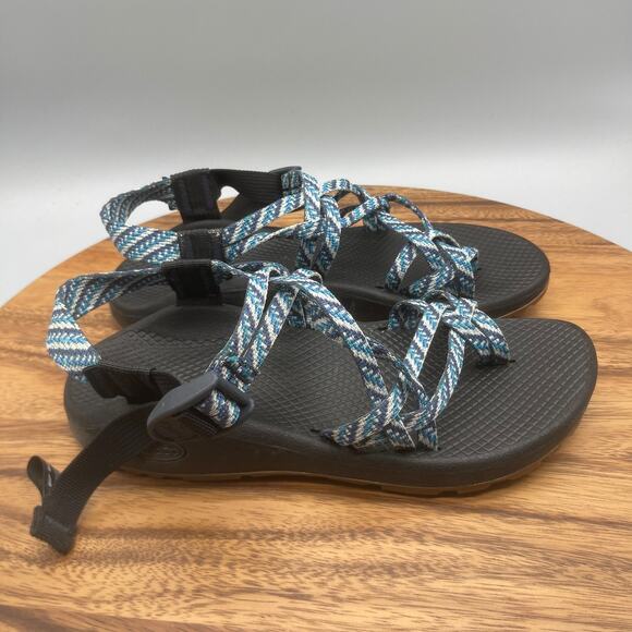 Chaco Z/Cloud X2 Sandals Womens 8 Blue Strappy Sport Sandals Walking Outdoor - Picture 1 of 8